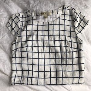 Boutique Cropped checkered top
